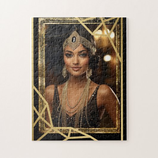 Roaring Twenties Flapper Jigsaw Puzzel (Verticaal)
