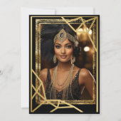 Roaring Twenties Flapper Note Kaart (Voorkant)