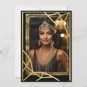 Roaring Twenties Flapper Note Kaart