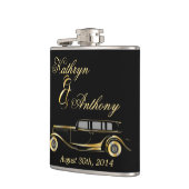 Roaring Twenties Gatsby Style Groom's Gift Heupfles (Links)