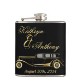 Roaring Twenties Gatsby Style Groom's Gift Heupfles (Voorkant)