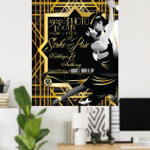 Roaring Twenties Gatsby Style Photo Booth Poster (Thuiskantoor)