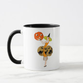 Roaring Twenties Girl met Jack-o-Lantern Mok (Links)