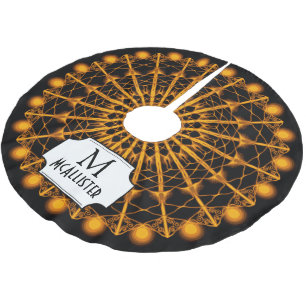Roaring Twenties Golden Sunburst - Gepersonaliseer Kerstboom Rok