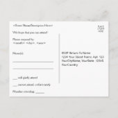 Roaring Twenties Look "Please RSVP" Briefkaart (Achterkant)