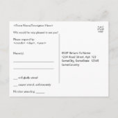 Roaring Twenties Look RSVP Briefkaart (Achterkant)