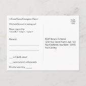 Roaring Twenties Look RSVP Briefkaart (Achterkant)