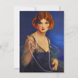 Roaring Twenties Midnight Blue Flapper Kaart