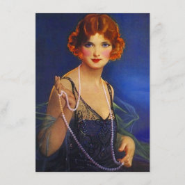 Roaring Twenties Midnight Blue Flapper Kaart