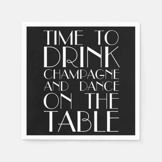 Roaring Twenties Napkin Servetten (Voorkant)