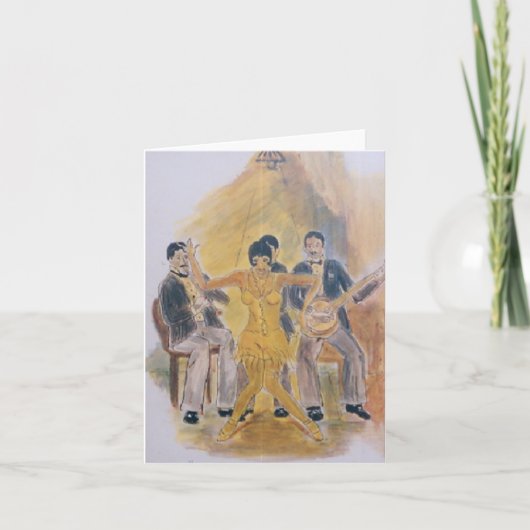 Roaring Twenties Noteer Kaart Design (Voorkant)