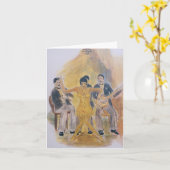 Roaring Twenties Noteer Kaart Design (Gele Bloem)