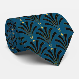Roaring Twenties Palmettos Blue uit de jaren twin Stropdas