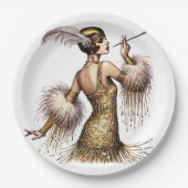 Roaring Twenties Papieren Bordje (Voorkant)