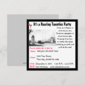 Roaring Twenties Party Kaart (Voorkant / Achterkant)