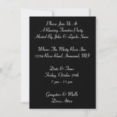 Roaring Twenties Pearls Plumes Flapper Invitation Kaart (Achterkant)