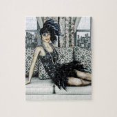 Roaring Twenties  Retro 20e 30e jaar Legpuzzel (Verticaal)