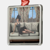Roaring Twenties  Retro 20e 30e jaar Metalen Ornament (Links)