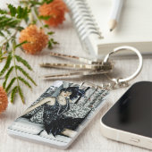 Roaring Twenties  Retro 20e 30e jaar Sleutelhanger (Voorkant Rechts)