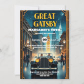 Roaring twenties retro dodge auto 1920's poster kaart (Voorkant)