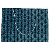 Roaring Twenties Revival Art Deco blauw Groot Cadeauzakje (Achterkant)