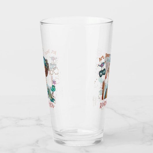Roaring Twenties Revival Art Deco Glas (Links)