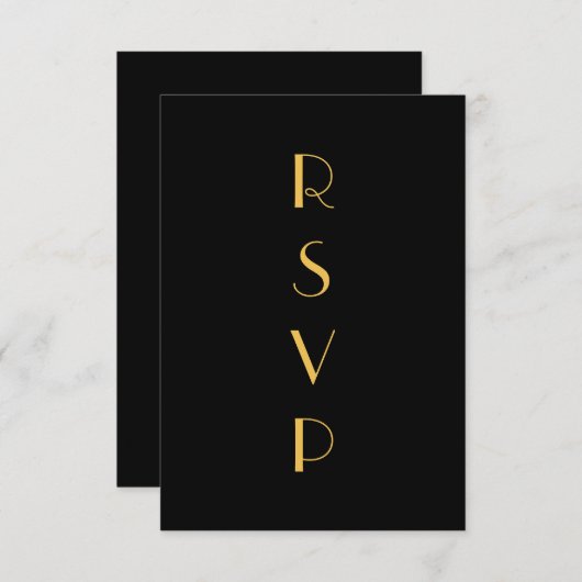 Roaring Twenties RSVP (Voorkant / Achterkant)