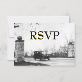 Roaring Twenties RSVP-behuizing met envelop RSVP Kaartje