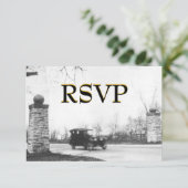 Roaring Twenties RSVP-behuizing met envelop RSVP Kaartje (Staand voorkant)