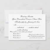 Roaring Twenties RSVP-behuizing met envelop RSVP Kaartje (Achterkant)