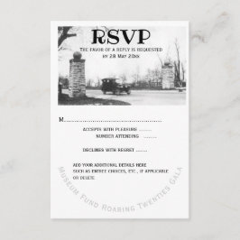 Roaring Twenties RSVP Guest Response Kaartje