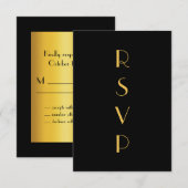 Roaring Twenties RSVP Kaartje (Voorkant / Achterkant)