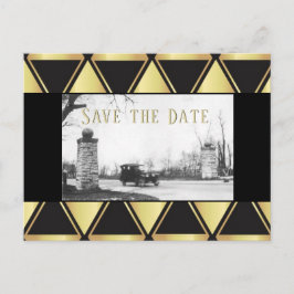 Roaring Twenties Sla de datum op Aankondigingskaart
