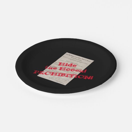 Roaring Twenties Speakeasy Prohibition Hooch Papieren Bordje (Gekanteld)