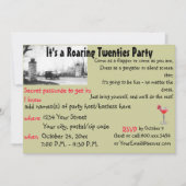 Roaring Twenties Spreakeasy Theme Party Kaart (Voorkant)