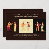 Roaring Twenties Uitnodigingen (Voorkant / Achterkant)