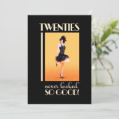 Roaring Twenties Verjaardagsfeestje  Kaart (Staand voorkant)