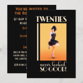 Roaring Twenties Verjaardagsfeestje  Kaart (Voorkant / Achterkant)