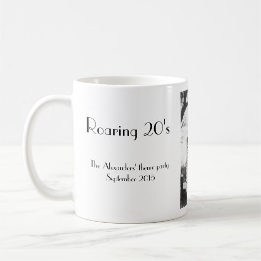 Roaring twwenties Prohibition Party Favor Koffiemok (Links)