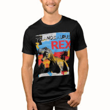 Roaring Tyrannosaurus Rex Retro Pop Art T-shirt