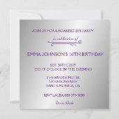 Roaring van de 16de partij Flapper Girl Retro Swee Kaart (Achterkant)