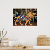 Roaring van leeuwenkruid/dierlijk paard poster (Keuken)