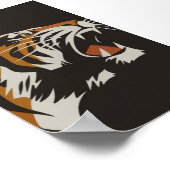 Roaring van  Poster van dieren uit de tijger (Hoek)