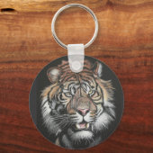 Roaring van tijger in de raad van bestuur van de k sleutelhanger (Voorkant)