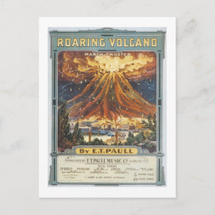 Roaring Volcano Songbook Hoesje Briefkaart