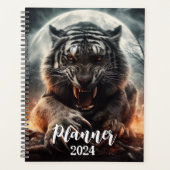 Roaring White Tiger Planner (Voorkant)