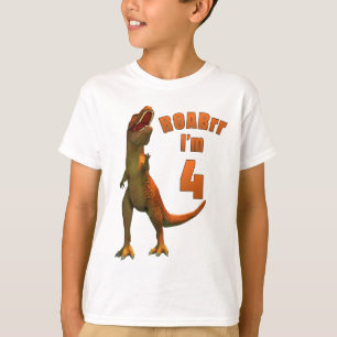 ROARrr I'm 4 Fun T-Rex Kind Birthday T-shirt
