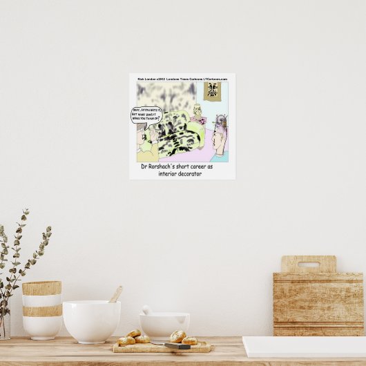 Roarshach Early Jobs Funny Poster (Keuken)