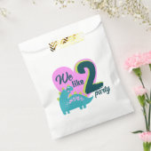 Roarsome 2e Meisjes Verjaardagsfeest gunsttassen Bedankzakje (Gezegeld)