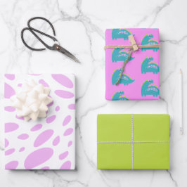 Roarsome 2e Meisjes Verjaardagsfeest Inpakpapier Vel